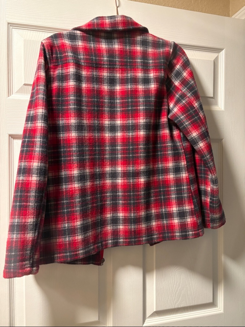 Woolrich Red and Black Plaid Utility Jacket - Picture 6 of 6